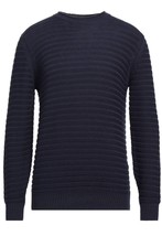 Yoon Navy Italy Design Long Sleeve Cotton Men&#39;s Sweater Size US 46 EU 56 - £103.21 GBP