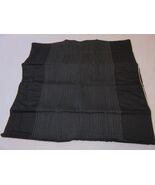 2 Donna Karan Linear Stripe Framed Floral Euro Shams Black $380 - $134.35