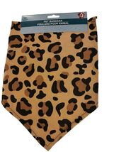Greenbrier Kennel Club Pet Bandana Large Tie On Style Leopard Print Wash... - $5.60