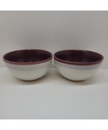 Denby Intro Alfresco purple Cereal Bowls 6 1/4 Diameter Bundle Of 2 - £14.36 GBP
