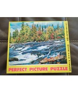 Perfect Picture Puzzle Rushing River 18.75&quot; x 13&quot; 350 Piece Interlocking... - $18.99