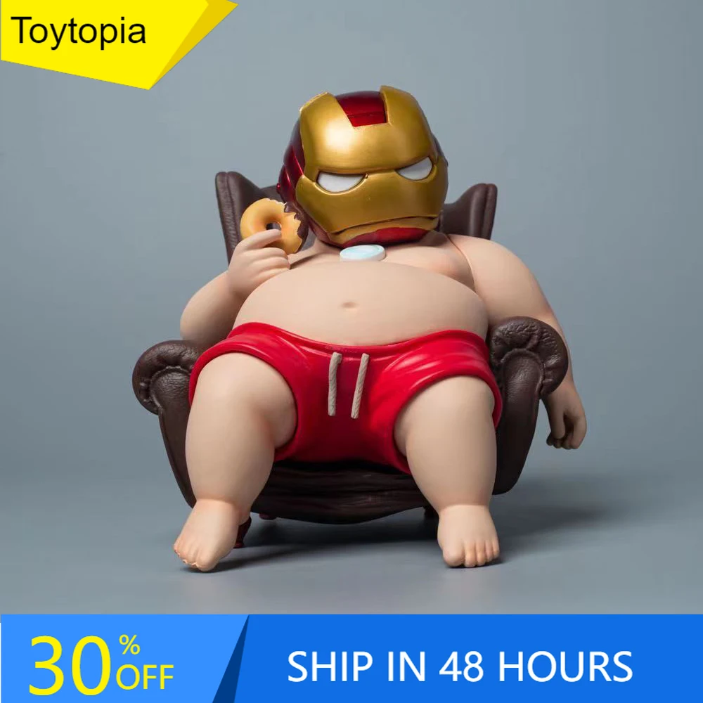 12cm The Avengers Iron Man Fat Boy Figure Cute Anime Action Collection D... - £19.48 GBP