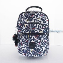 NWT Kipling BP4373 Seoul Go Small Backpack 11&quot; Laptop Bag Nylon Floral Flourish - £59.83 GBP