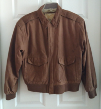 Vintage Global Identity G-III Leather Jacket Size M Map Lined - £33.49 GBP