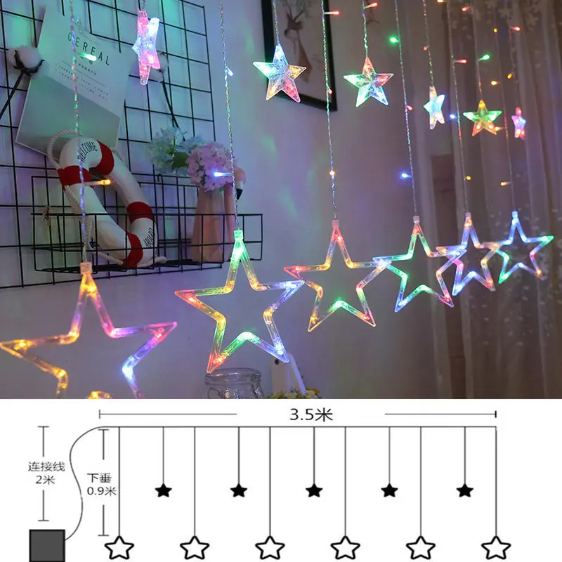 3.5m Romantic  Moon Solar Outdoor Decoration String Lights Tree Garden Courtyard - £117.37 GBP