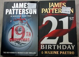 Lot 2 James Patterson / Maxine Paetro Tp Women&#39;s Murder Club 19th~21st De. Boxer - £10.16 GBP