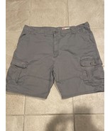Wrangler Cargo Shorts Men 41 Reg Charcoal Khaki Chino Outdoor Casual 100... - $10.56 CAD