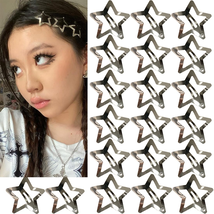20 PCS 1.22" Star Hair Accessories - Non-Slip Metal Snap Clips and Barre... - $10.67
