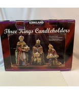 Kirkland Signature Three Kings Candleholders Votive Candles Christmas Na... - $91.75 CAD