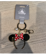Disney Parks Minnie Mouse Ears Headband Keychain with Lobster Claw NEW - $465.48 MXN