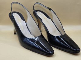 RENE MANCINI-Black Heel Pumps-SIZE 7 1/2 US &amp; 39 1/2 IN EU-EX CONDITION-... - £38.53 GBP