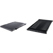 StarTech.com 1U 4-Post Adjustable Server Rack Mount Shelf - 330lbs(150 kg) - 19. - $161.93