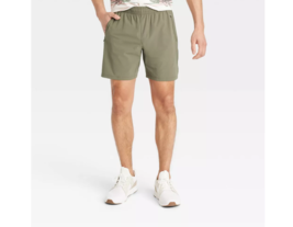 All In Motion Men&#39;s Stretch Woven Shorts 7&quot; Inseam, Fitness Casual Activewear - $22.00