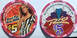 Shoot The Hoop 2006 Rio Las Vegas $5 Limited Edition 500 Casino Chip - $10.95