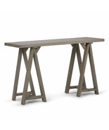Console Table Sofa Accent Modern Tables Entryway Sawhorse Solid Wood 50-... - £215.70 GBP