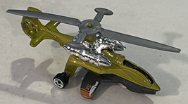 Hot Wheels Sky Knife 1:64 Diecast Green Chrome Helicopter Loose - £6.13 GBP