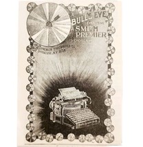 Smith Premier Typewriter Bull&#39;s Eye 1899 Advertisement Victorian Syracus... - $19.99