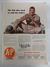 Life Magazine Print Ad 1943 A &amp; P  Supermarkets 14&quot; x 10.5&quot; - $11.88