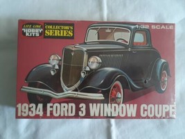 Life Like Hobby Kits 1934 Ford 3 Window Coupe New NIP C-308:70 Collector... - $14.43