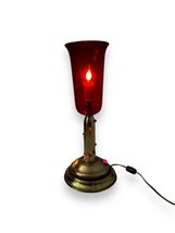 General Electric Red Vintage Sanctuary Lamp Light Recycled Candlestick Phone - £154.66 GBP