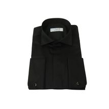 Mens CEREMONIA Tuxedo Formal Shirt 100% Cotton Turkey Slim Fit #stn 15 aty black image 2