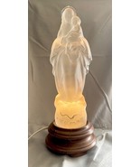 Gorgeous Bohemian Czech Crystal Ava Maria Madonna and Child Statue - $2,779.75 MXN