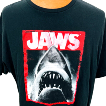 Universal Studios Jaws T Shirt XXL Movie Poster Great White Shark Distre... - $29.99