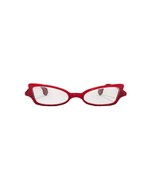 Cinzia Bewitched Red Black Eyewear Glasses Rx Col. 3 Slim Cat Eye Spicy ... - $793.52 MXN