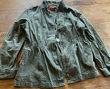 ELLE - Unique Army Green Zipped Jacket for Women -    Size: L - $27.72