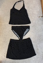 VTG Lands&#39; End 3 pc. matching swimwear set Tankini, briefs &amp; skirt ladie... - $100.00