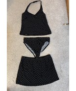 VTG Lands&#39; End 3 pc. matching swimwear set Tankini, briefs &amp; skirt ladie... - $1,873.69 MXN