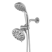 6-Spray 5 In. Dual Wall Mount Fixed and Handheld Shower Head 1.8 GPM in ... - $94.52