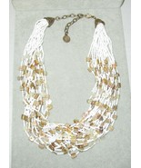 Vintage GRAZIANO Signed Multi Strand Necklace Seed Bead & Shell? 22" Adj... - €12,33 EUR Vintage GRAZIANO Signed Multi Strand Necklace Seed Bead & Shell? 22" Adj... - €12,33 EUR