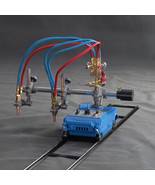 Semi-auto Double Torch Track Burner Portable Handle Gas/Flame Cutting Ma... - $587.17 CAD