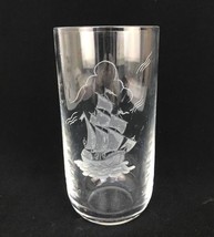 Vintage Mid Century Kosta Boda Engraved Art Glass Vase David Leek 48434 ... - $51.43