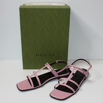 Gucci Divine Cage Horsebit Sandals in Dolly Pink size EU 40.5 US 10.5 MSRP $890 - £448.49 GBP