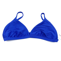 NEW Seafolly US 10 Fixed Triangle Bra Bikini Top Swimsuit Blue Bolt Tona... - £25.45 GBP
