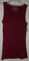 Nwt Womens Nautica Sleepwear Burgundy / Cranberry Ribbed Knit Tank Top Size S - £14.58 GBP