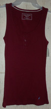 NWT WOMENS NAUTICA sleepwear BURGUNDY / CRANBERRY RIBBED KNIT TANK TOP  ... - $18.65