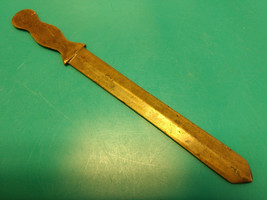Old Vtg Collectible Metal Leaves Plants Letter Opener Made In China - £15.92 GBP