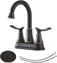 Kingo Home Contemporary 2 Handle Oil Rubbed Bronze Bathroom Faucet, Rv Matte - $47.97