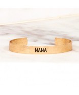 Choose Your Word Cuff Gold Nana Bracelet - $21.51 CAD