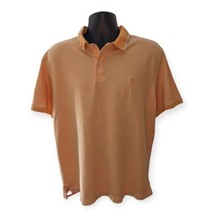 Izod Men&#39;s Adult Size XL Polo Advantage Orange Cotton Short Sleeve Shirt  - £6.70 GBP