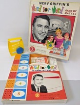 Vintage 1963 Merv Griffin&#39;s WORD FOR WORD Board Game by Mattel, fun game! - £19.91 GBP
