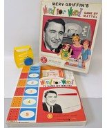 Vintage 1963 Merv Griffin&#39;s WORD FOR WORD Board Game by Mattel, fun game! - £19.93 GBP