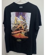 Star Wars T Shirt Adult L Large Black Chest 42” - £7.46 GBP