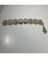 Moroccan Sphinx Scarab Elephant Souvenir Panel Bracelet 7”+ - $454.44 MXN