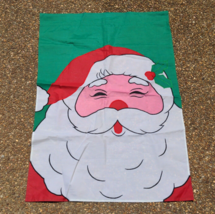 Santa Flag Double Side 28&quot; x 40&quot; Bright Colors Winter Christmas - $7.66