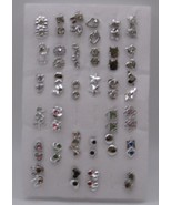 Silver Plated Polished Stud Earrings - €1,71 EUR
