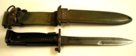 J&amp;D Tool Co. M5 Garand Bayonet FIXED BLADE KNIFE &amp; M8 A1 Scabbard KOREA ... - £70.78 GBP